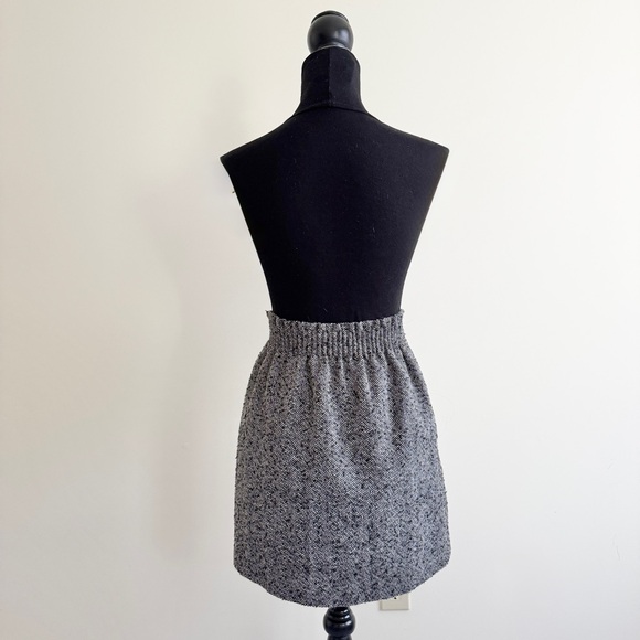 J.Crew Factory Wool Blend Herringbone Skirt – Size 00, New with Tags - Picture 3 of 4